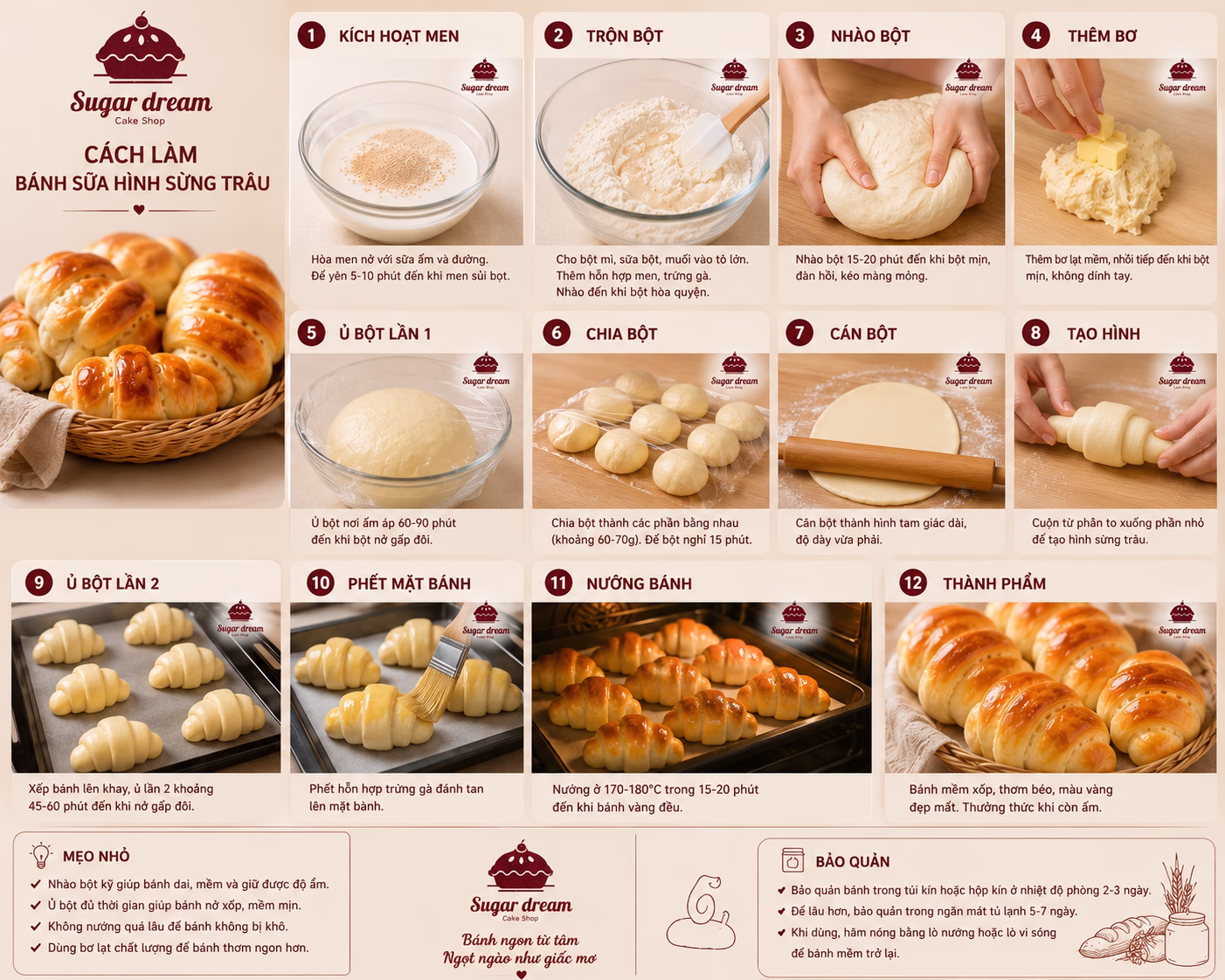 bánh mì ngọt tự làm